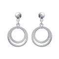 Coque de Nacre Boucles d'oreilles pendantes argent 14291
