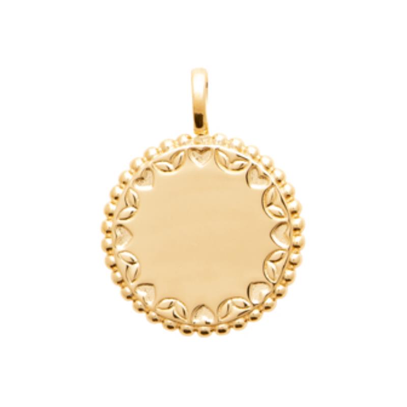 Coque de Nacre Médaille plaqué or 2784300