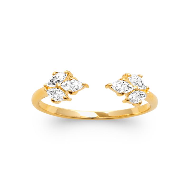 Coque de Nacre Bague plaqué or 20021410