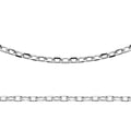 Coque de Nacre Chaîne maille forçat argent 725080