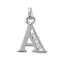 Coque de Nacre Pendentif initiale argent 18601101