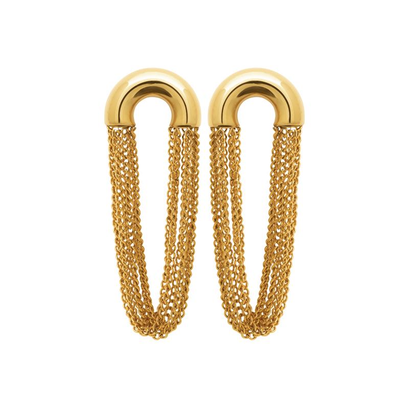 Izee Boucles d'oreilles acier doré 3115809