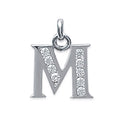 Coque de Nacre Pendentif initiale argent 186011013