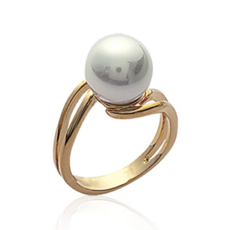 Coque de Nacre Bague plaqué or 21335014