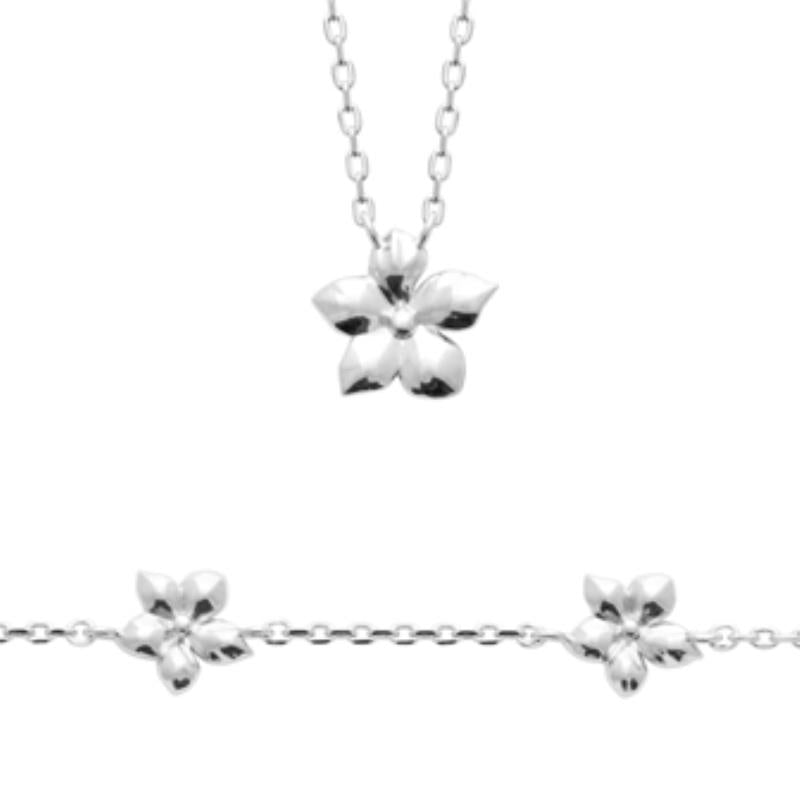 Coque de Nacre Collier argent 722149