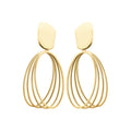 Coque de Nacre Boucles d'oreilles pendantes acier doré 3120409