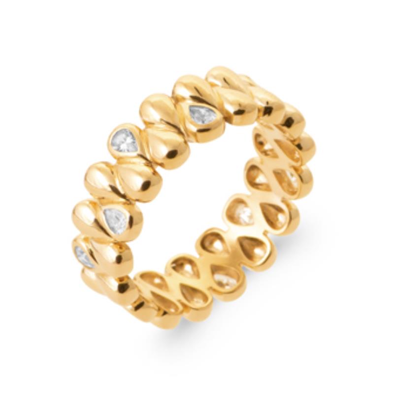 Coque de Nacre Bague plaqué or 2997010