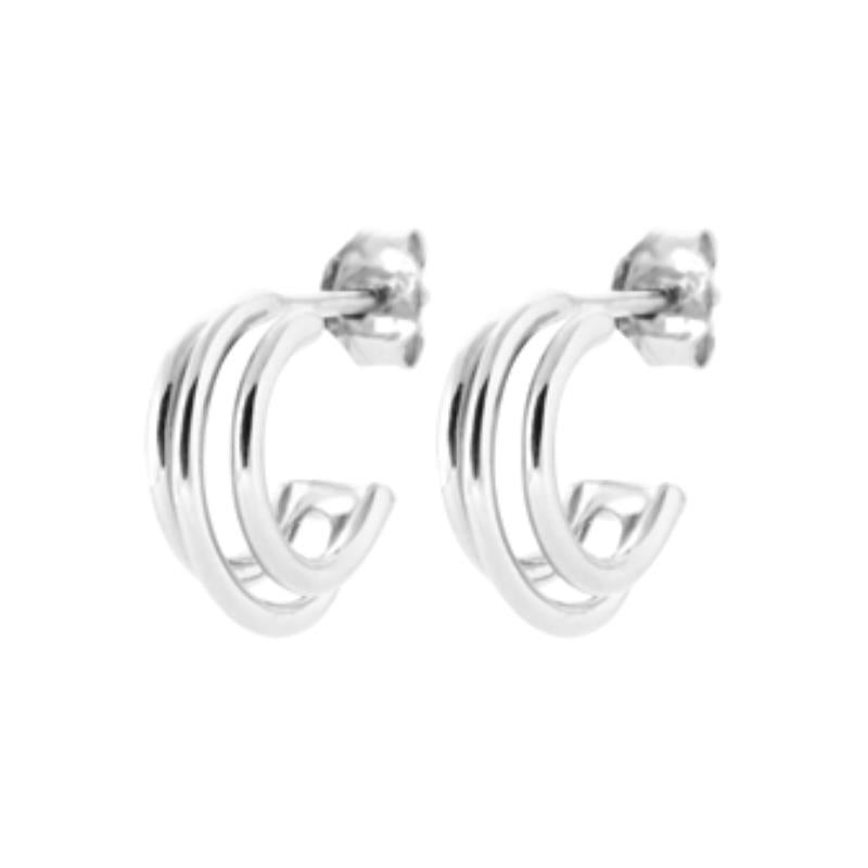 Coque de Nacre Créoles argent 7671400