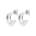 Coque de Nacre Créoles argent 7671400