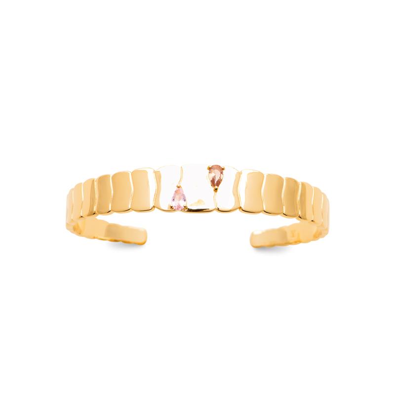 Coque de Nacre Bracelet jonc plaqué or 974487