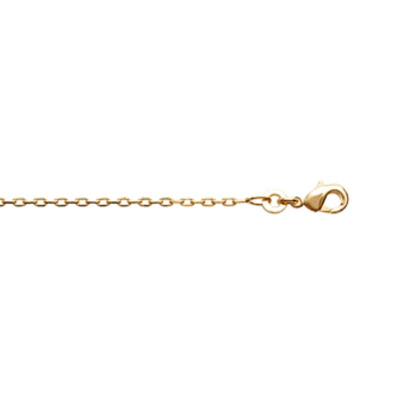 Coque de Nacre Chaîne maille forçat plaqué or 228045