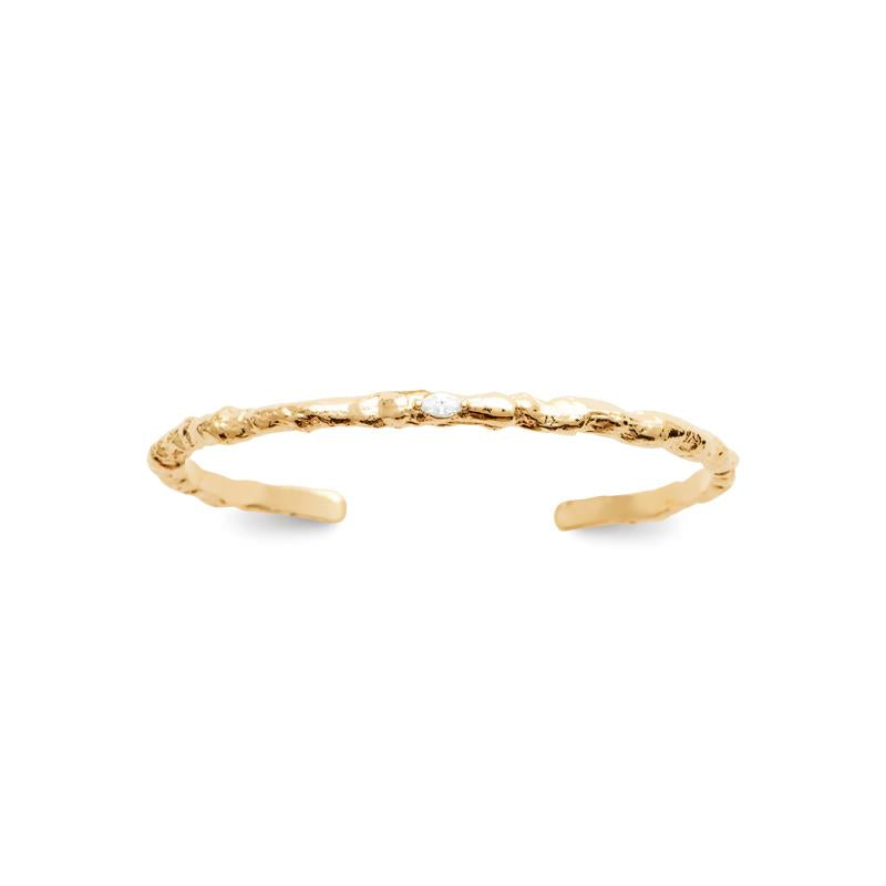 Coque de Nacre Bracelet jonc plaqué or 974234