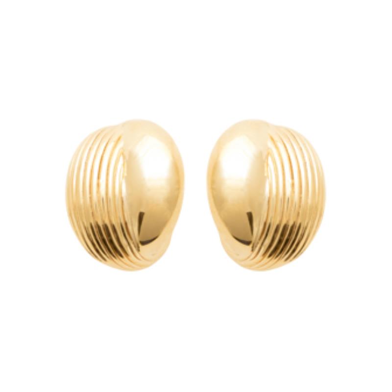 Coque de Nacre Puces d'oreilles plaqué or 23052400