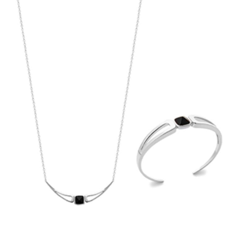 Coque de Nacre Collier argent 873356