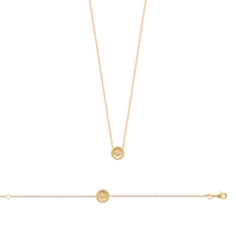 Coque de Nacre Collier plaqué or 973739