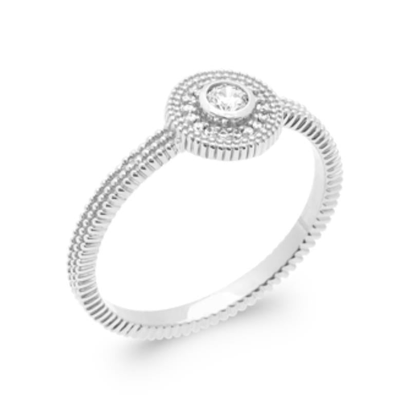 Coque de Nacre Bague solitaire argent 1905510