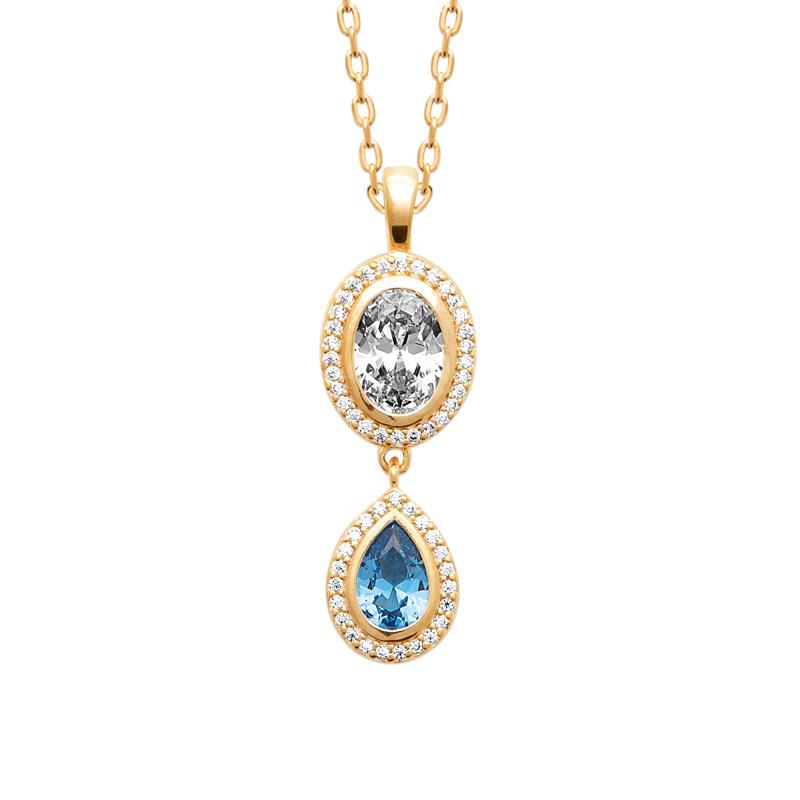 Coque de Nacre Collier plaqué or 974379