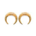 Coque de Nacre Puces d'oreilles plaqué or 2554300