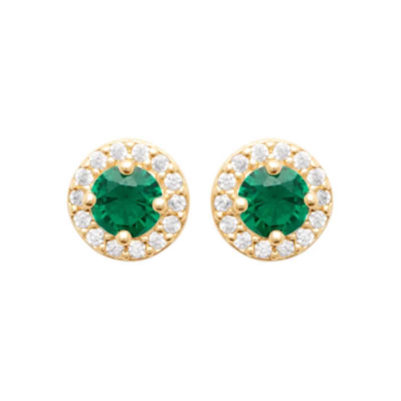 Coque de Nacre Puces d'oreilles plaqué or 23042250