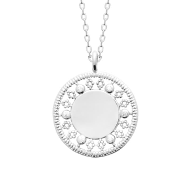 Coque de Nacre Collier argent 874243