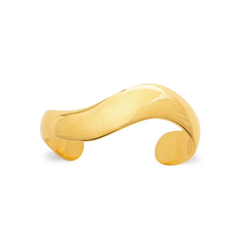 Coque de Nacre Bracelet jonc acier doré 312302