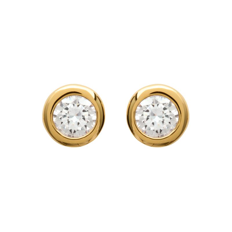 Coque de Nacre Boucles d'oreilles plaqué or 25115104