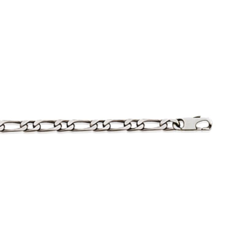 Coque de Nacre Chaîne maille figaro argent 131752