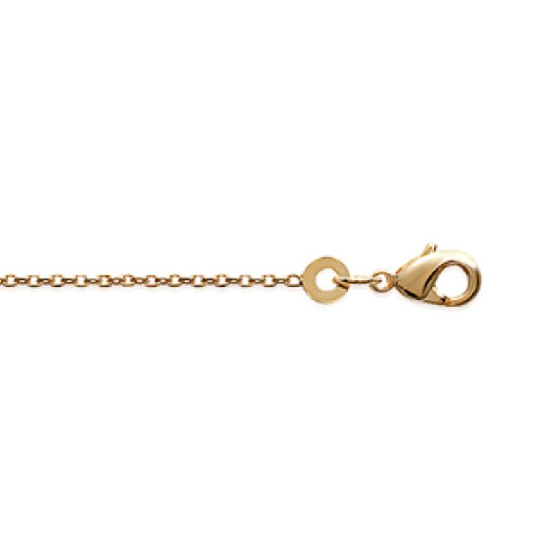 Coque de Nacre Chaîne maille forçat plaqué or 225035