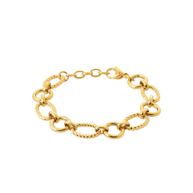 Coque de Nacre Bracelet acier doré 312338