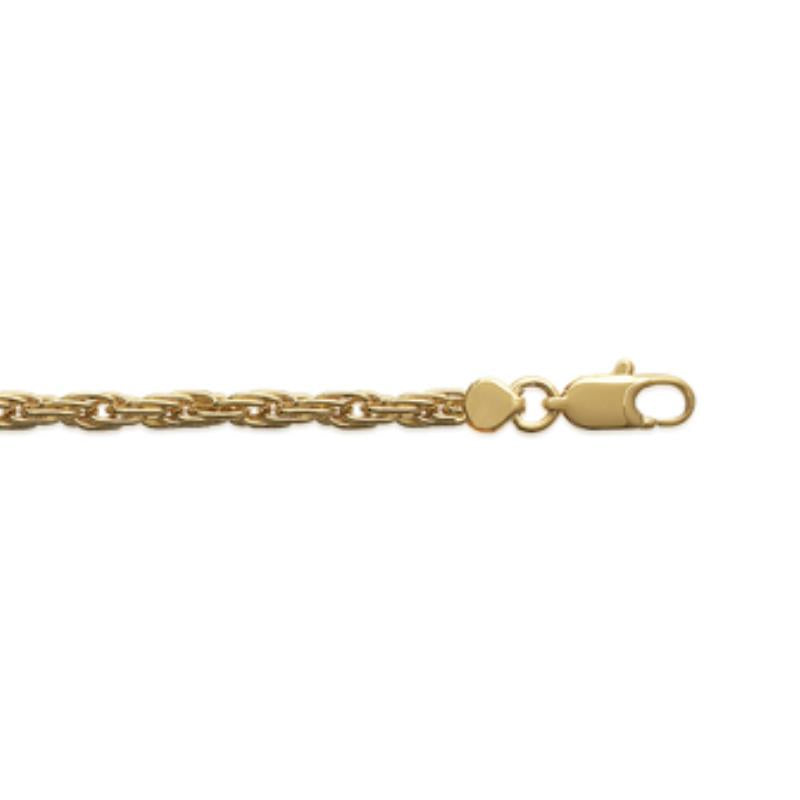 Coque de Nacre Chaîne maille corde plaqué or 262060