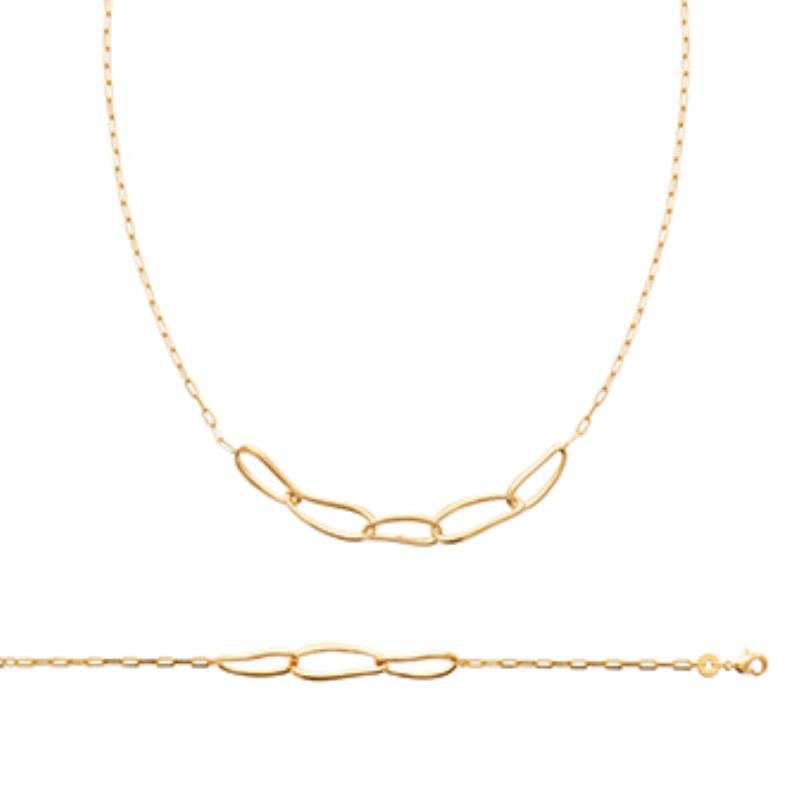 Coque de Nacre Collier plaqué or 921821