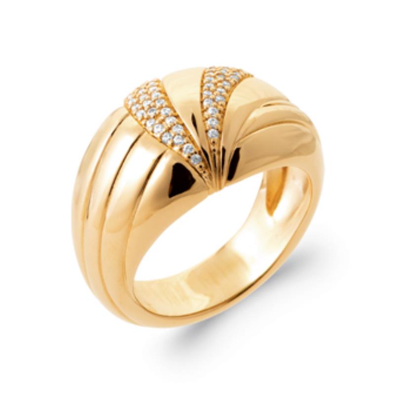 Coque de Nacre Bague plaqué or 2999810