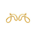 Coque de Nacre Boucles d'oreilles acier doré 3115409