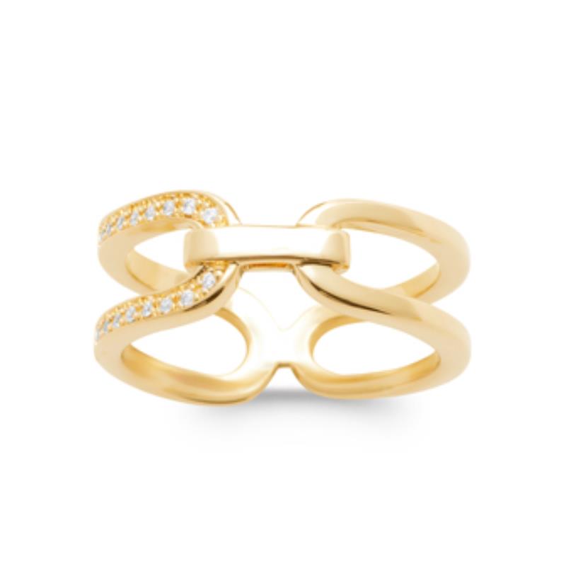 Coque de Nacre Bague plaqué or 2983110