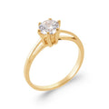 Coque de Nacre Bague solitaire plaqué or 212122061