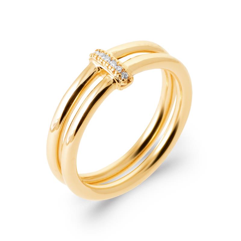 Coque de Nacre Bague plaqué or 2980310