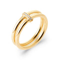 Coque de Nacre Bague plaqué or 2980310