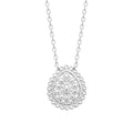 Coque de Nacre Collier argent 722180