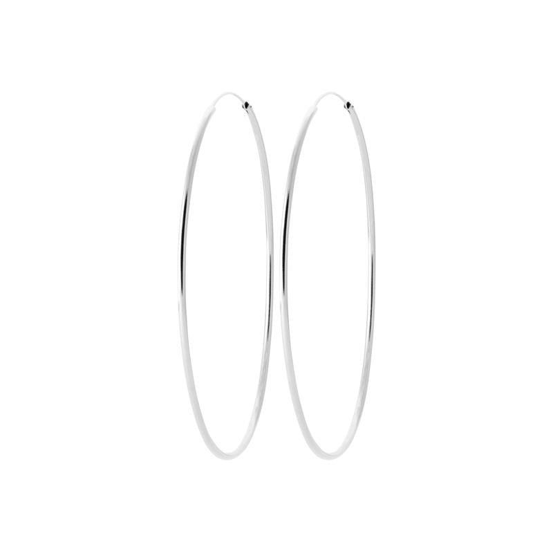 Coque de Nacre Créoles argent 102280