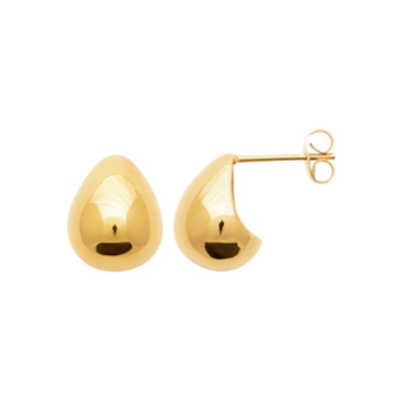 Coque de Nacre Boucles d'oreilles acier doré 3124009