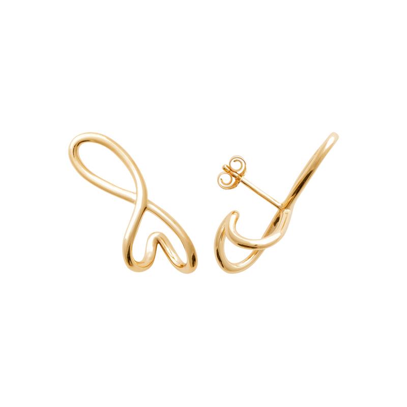 Coque de Nacre Boucles d'oreilles plaqué or 23043700
