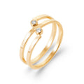 Coque de Nacre Bague plaqué or 2974110