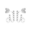 Coque de Nacre Puces d'oreilles argent 73058500