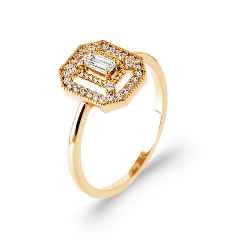 Coque de Nacre Bague plaqué or 20023310