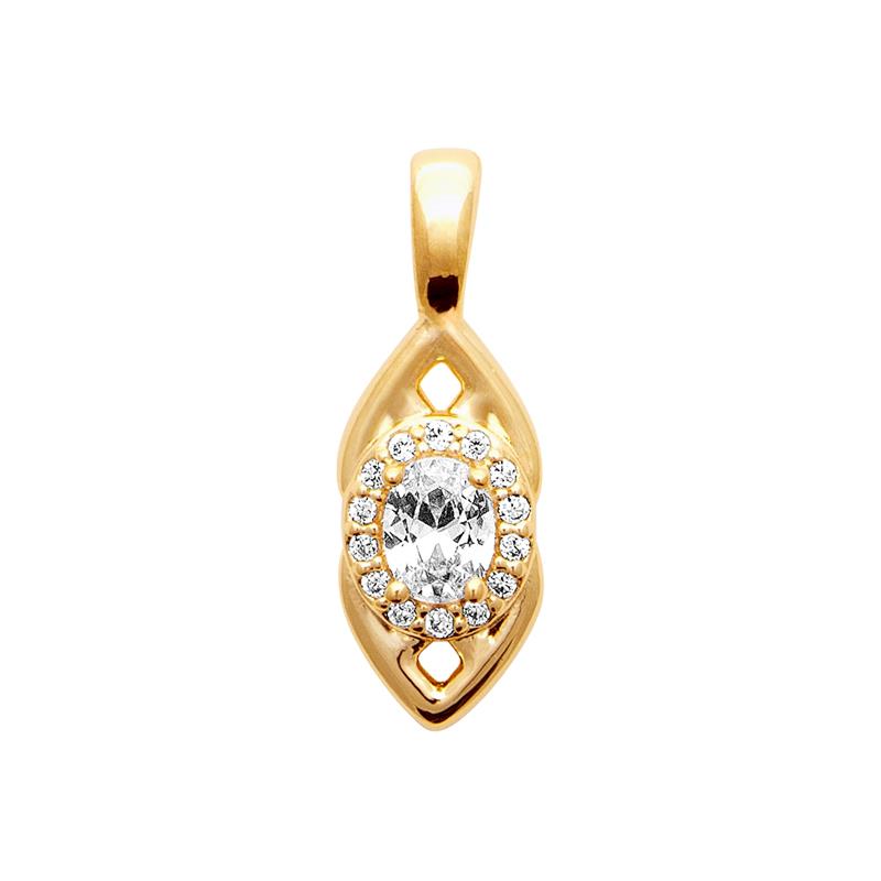 Coque de Nacre Pendentif plaqué or 2793210