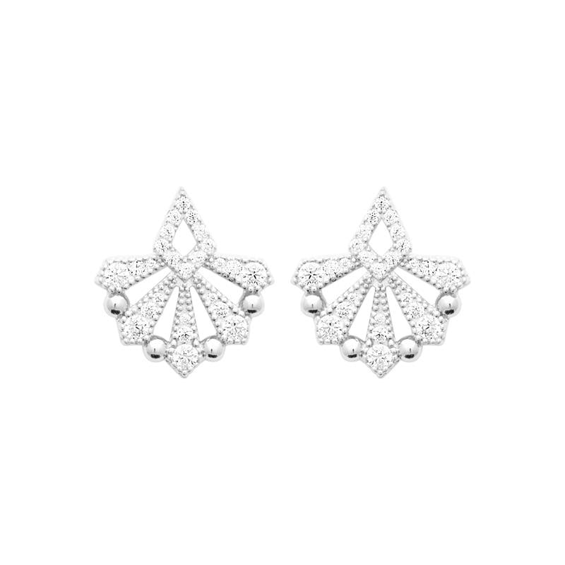 Coque de Nacre Boucles d'oreilles argent 13081210