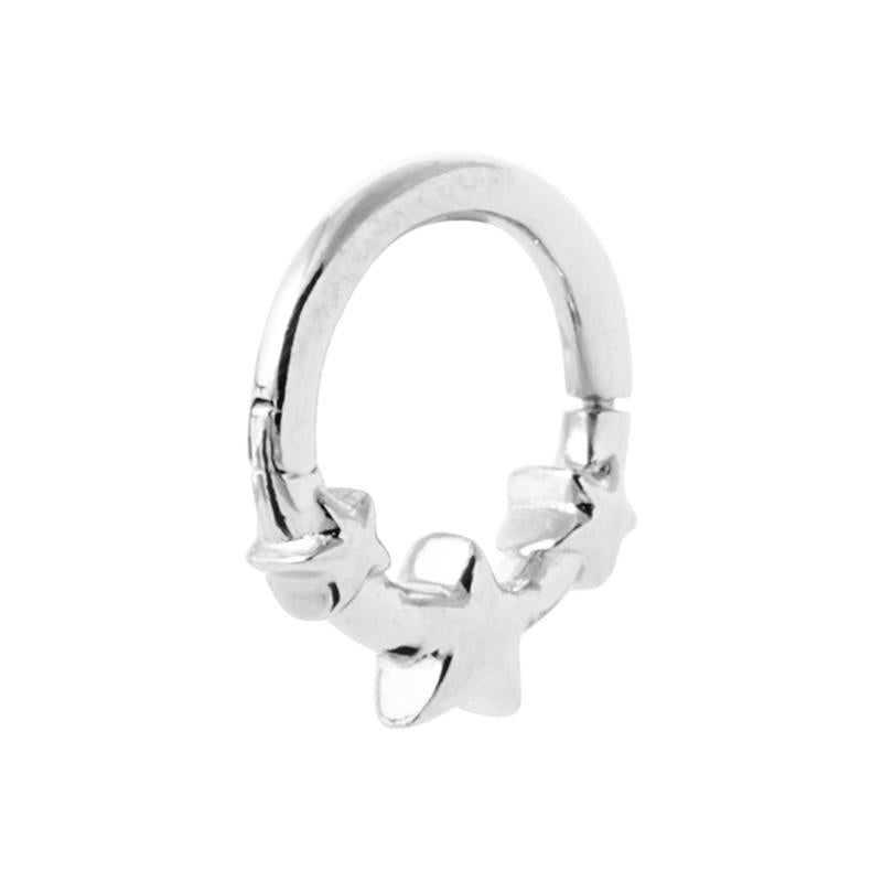Coque de Nacre Créoles argent 7677000