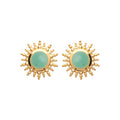 Coque de Nacre Puces d'oreilles plaqué or 2562150