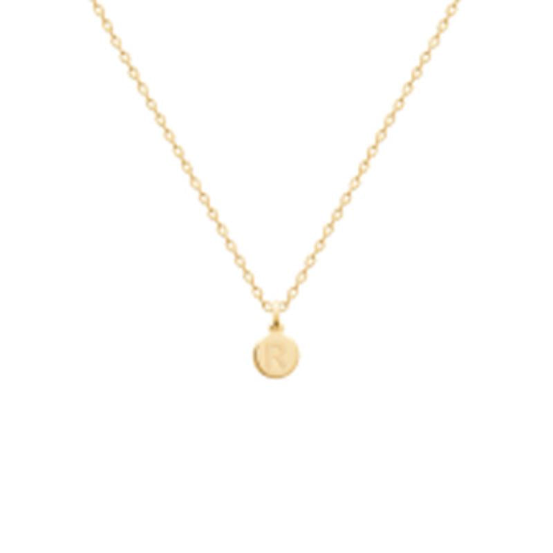 Coque de Nacre Pendentif initiale plaqué or 2775718