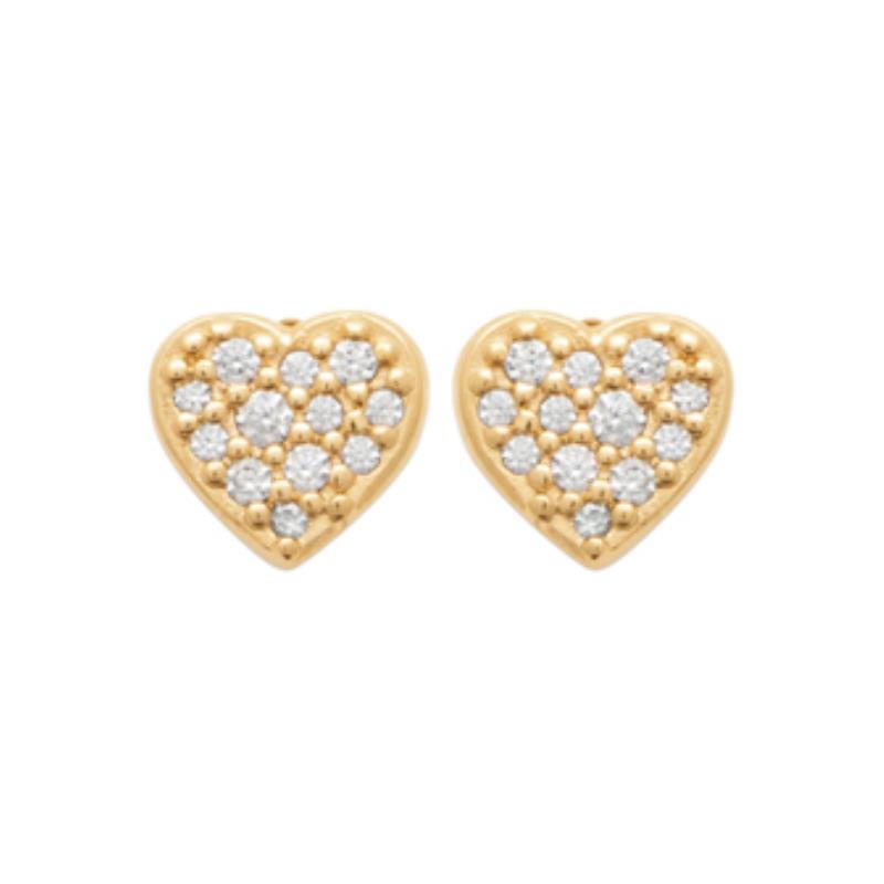 Coque de Nacre Puces d'oreilles plaqué or 23018710